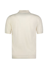 Roy Robson, Off White Knitted Polo Shirt